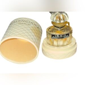 Vintage Balenciaga Le Dix Perfume Bottle 1/4 OZ  - Open - Empty With Box